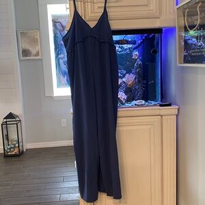 Blue Spaghetti Strap Jumpsuit